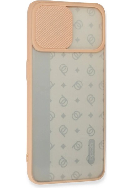 Oppo Reno 4 Lite Kılıf Palm Buzlu Kamera Sürgülü Silikon - Pembe - YKD2967-9641