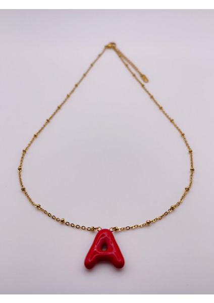 Çelik Kolye A Harfli Kolye Renkli Balon Harf Kolye fırsatları