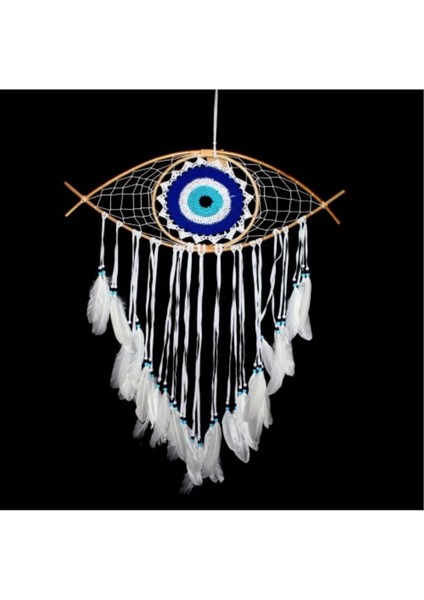 Rüya Kapanı Dream Catcher Göz Tasarım Model 5, Renkli ve Şık Dekoratif Takı