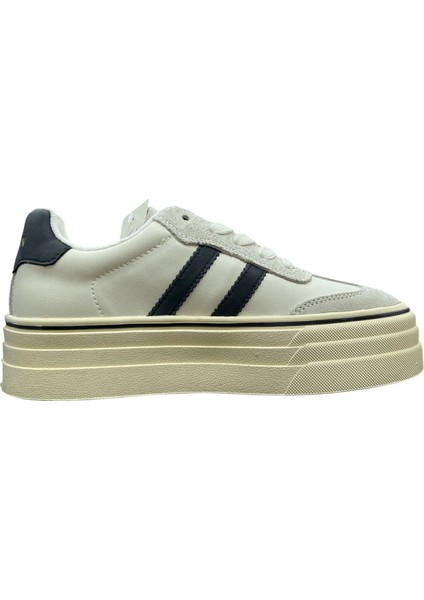 Angela Kadın Yüksek Taban Beyaz Sneaker Ayakkabı 121230025