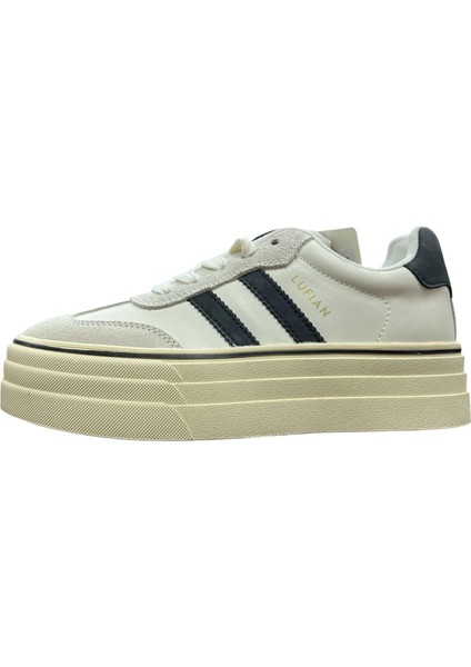 Angela Kadın Yüksek Taban Beyaz Sneaker Ayakkabı 121230025 fiyatları