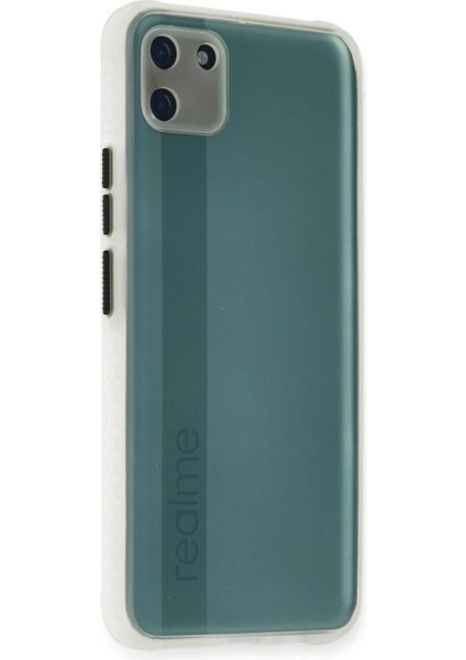 Realme C11 Kılıf Miami Şeffaf Silikon - Şeffaf - YKD9006-8923