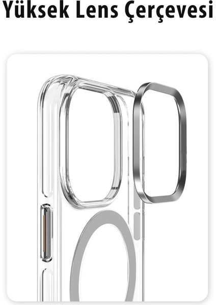 Iphone 15 Kılıf Crystal Magsafe Kapak - Şeffaf Dsdrn fırsatları