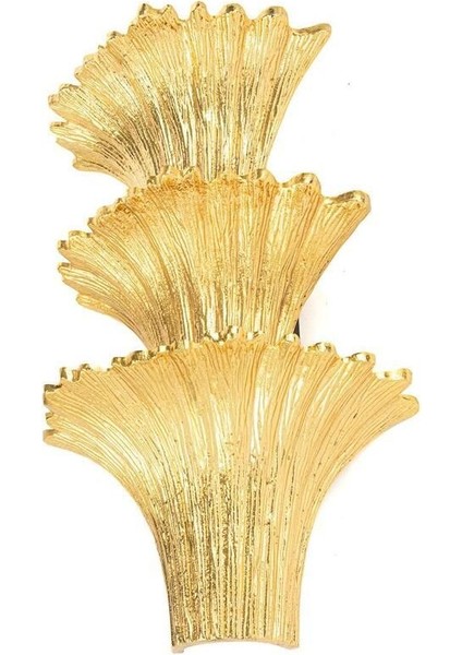 Şık Altın Zambak Aplik, 26X18X40 Cm, Ev Dekorasyonu Için Ideal Seçenektir. fiyatları