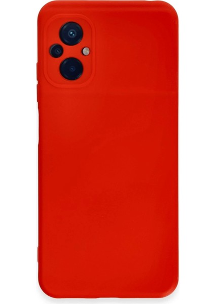 Xiaomi Poco M5 Kılıf Nano Içi Kadife Silikon - Kırmızı - YKD1335-5942