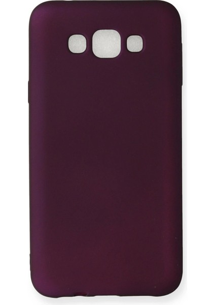 Samsung Galaxy E7 Kılıf First Silikon - Mürdüm - YKD2210-4358
