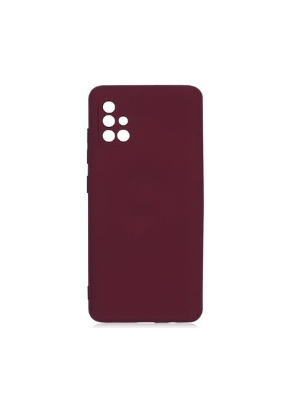 Samsung Galaxy A51 Kılıf Kılıf İçi Kadifeli Esnek Kadifon Lansman Premium Silikon Case Cover