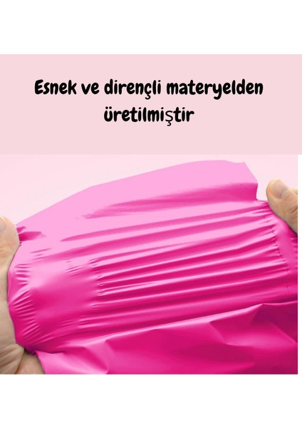 20 Adet 30X42 Orta Boy Fuşya Kargo Poşeti Cepsiz Hediye Ambalaj Poşeti