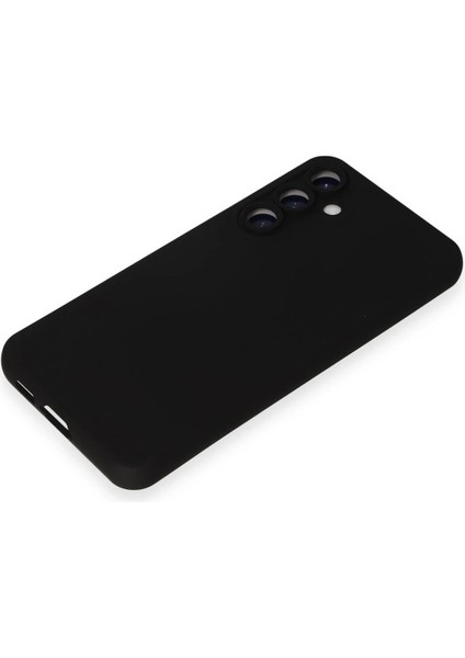 Samsung Galaxy S23 Fe Kılıf Nano Içi Kadife Silikon - Siyah - YKD7267-4415