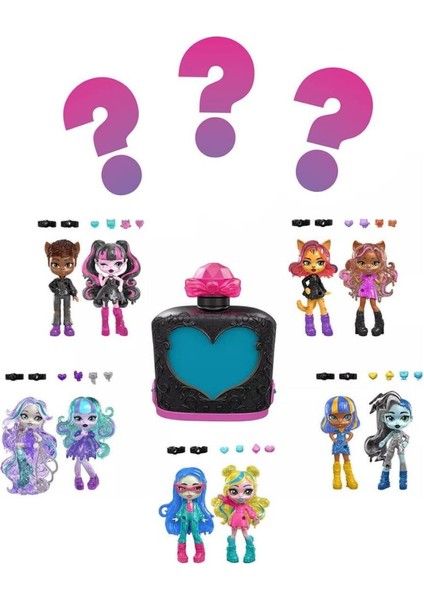 JCY18 Monster High Sürpriz Iksiler - havalı Arkadaşlar Serisi