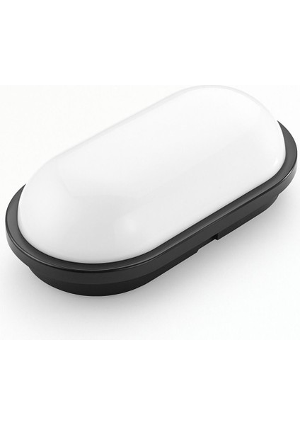 15W Oval Siyah LED Tavan Lambası, Su Geçirmez, Banyo ve Bahçe Için Modern Tasarım fiyatları