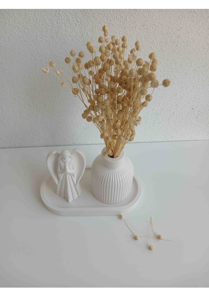 Melek ve Dekoratif Vazo Seti – Modern Beyaz Minimal Tasarım fiyatları