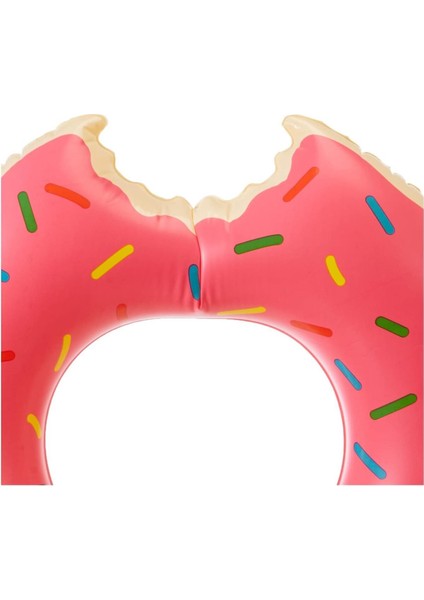 Pembe Şişme Donut Simit 107 cm Tutmalı, Deniz Temalı, Eğlenceli ve Renkli Tasarım indirimleri