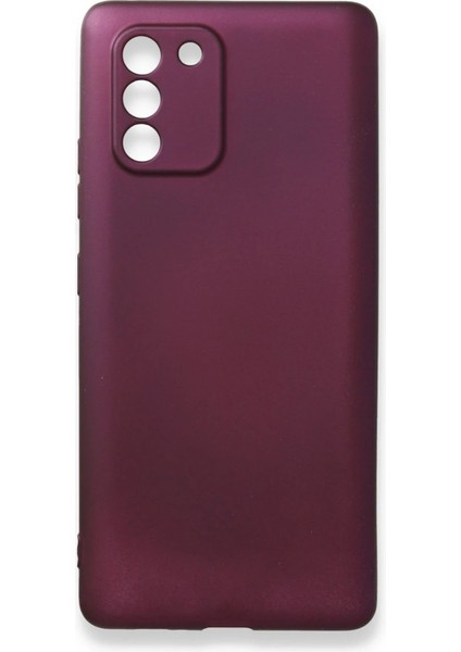 Samsung Galaxy A91 / S10 Lite Kılıf First Silikon - Mürdüm - YKD2592-8965