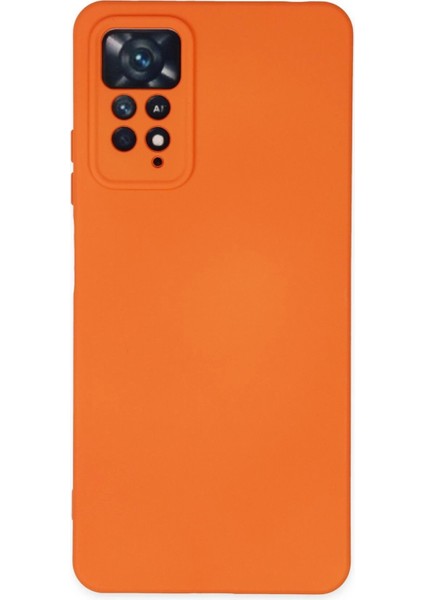 Xiaomi Redmi Note 11 Pro Kılıf Nano Içi Kadife Silikon - Turuncu - YKD4130-2310