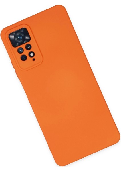 Xiaomi Redmi Note 11 Pro Kılıf Nano Içi Kadife Silikon - Turuncu - YKD4130-2310