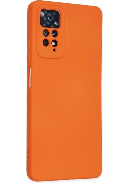 Xiaomi Redmi Note 11 Pro Kılıf Nano Içi Kadife Silikon - Turuncu - YKD4130-2310
