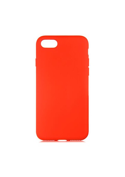 iPhone 7 Kılıf Kılıf İçi Kadifeli Esnek Kadifon Lansman Premium Silikon Case Cover