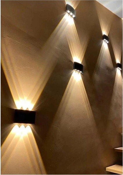 Modern Çift Yönlü Duvar Aydınlatma, Şık LED Aplik, Günışığı Tarzı Tasarım