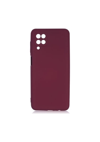Samsung Galaxy A12 Kılıf Kılıf İçi Kadifeli Esnek Kadifon Lansman Premium Silikon Case Cover
