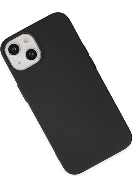 iPhone 14 Kılıf Nano Içi Kadife Silikon - Siyah - YKD1584-1883