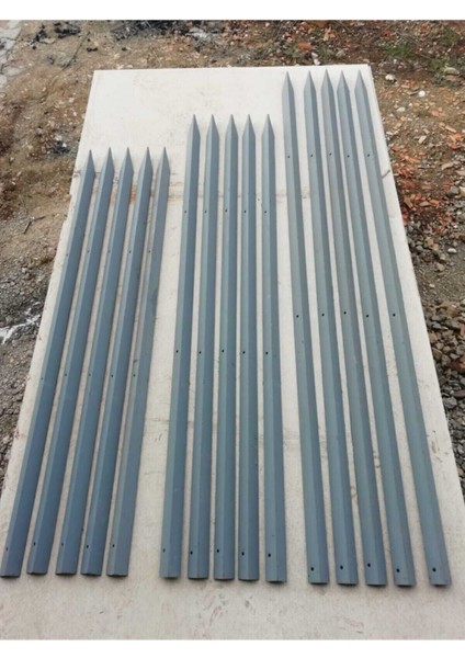 200 cm Gri Bahçe Çit Direği, Dayanıklı ve Şık Bahçe Koruma Çözümü