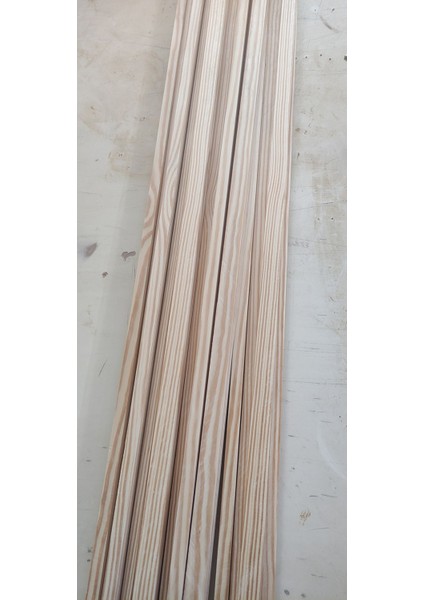 Doğal Çam Ahşap Çıta 2x1,5 Cm, 100 Cm, 4 Adet, Kahverengi
