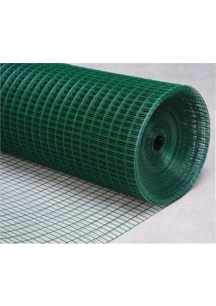 Yeşil Pvc Kaplı Kümes Teli, 12X12 mm Göz Aralığı, 1 M Boy, 100 cm Yükseklik