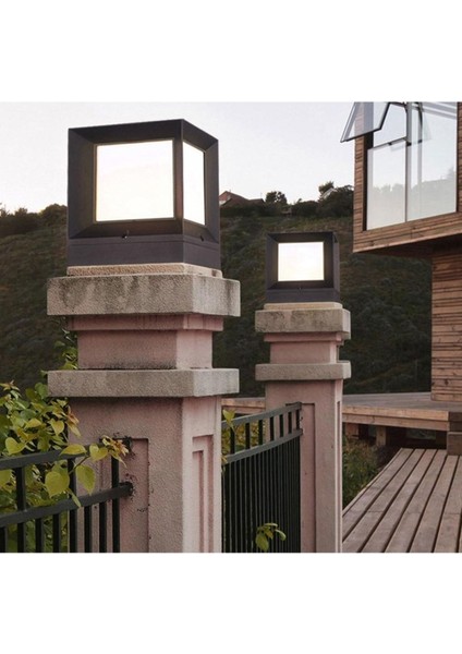 Bahçe ve Çevre Için Şık Duvar Üstü Küp Aydınlatma, Sarı Renkli, Enerji Tasarruflu modelleri