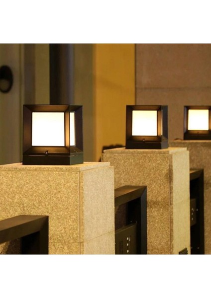 Bahçe ve Çevre Için Şık Duvar Üstü Küp Aydınlatma, Sarı Renkli, Enerji Tasarruflu fırsatları