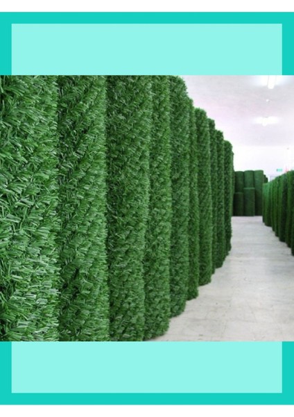 Yumuşak Yeşil Çim Çit 50CM x 1m, Bahçe Sınırlandırma ve Dekorasyon Için Ideal