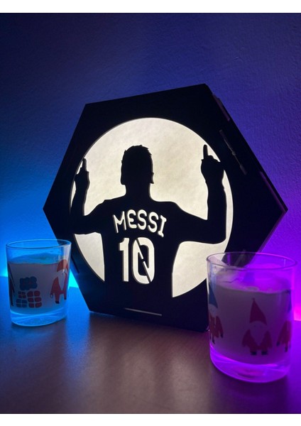 Beyaz Messi Masaüstü Dekoratif Lamba, Şık ve Şeffaf Tasarım fiyatları