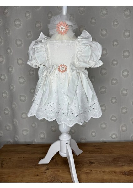 Kız Bebek Fırfırlı ve Fiyonklu Şık Elbise Abiye indirimleri