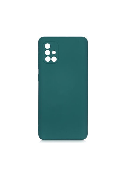 Samsung Galaxy A71 Kılıf Kılıf İçi Kadifeli Esnek Kadifon Lansman Premium Silikon Case Cover