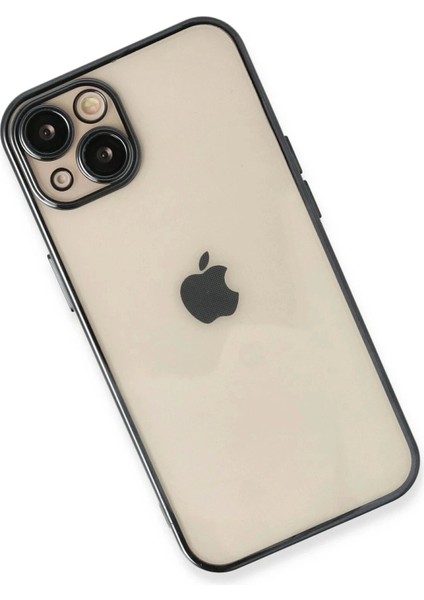 Newface iPhone 14 Plus Kılıf Razer Lensli Silikon - Siyah modelleri