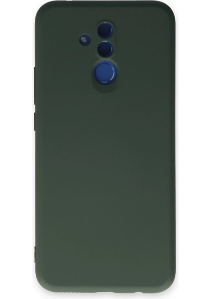Huawei Mate 20 Lite Kılıf Nano Içi Kadife Silikon - Koyu Yeşil - YKD9999-8011