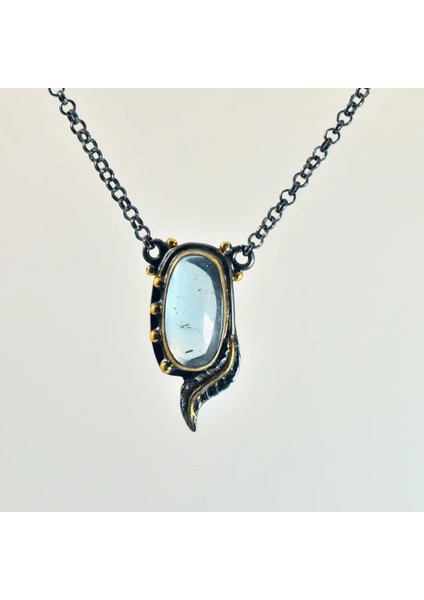 Mavi Topaz Taşı Gümüş Kolye (Özel Seri) fiyatları
