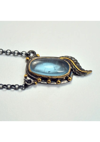Mavi Topaz Taşı Gümüş Kolye (Özel Seri) modelleri