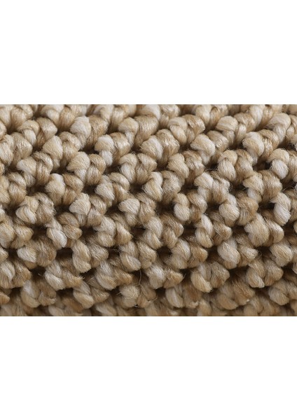 Bukle Kilim Düz Yumuşak Sisal Jüt Taban %100 Polipropilen Tozumaz Oda Koridor Halısı Bej Renk fiyatları