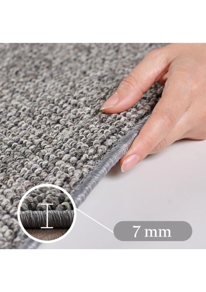 Bukle Kilim Düz Yumuşak Sisal Jüt Taban %100 Polipropilen Tozumaz Oda Koridor Halısı Bej Renk indirimleri