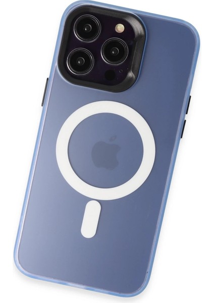 iPhone 13 Pro Max Kılıf Mateks Magsafe Kapak - Sierra Blue - YKD7323-7823