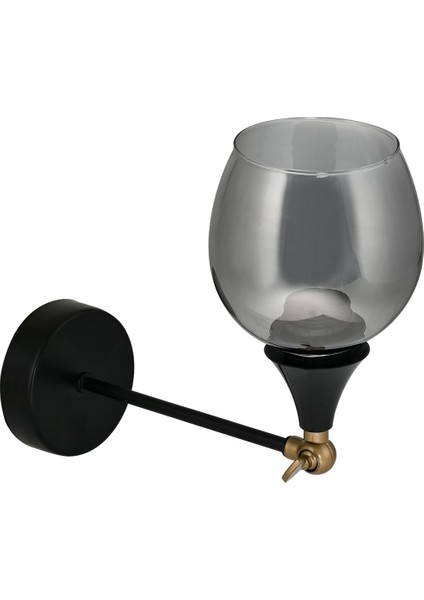 Ayarlı ve Oynar Başlıklı Şık Camli Siyah Aksesuar