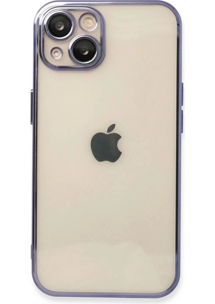 Newface iPhone 14 Kılıf Razer Lensli Silikon - Mor