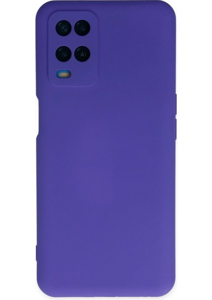 Oppo A54 4g Kılıf Nano Içi Kadife Silikon - Mor - YKD9440-8439