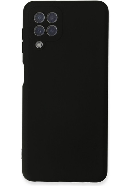 Samsung Galaxy A22 Kılıf Nano Içi Kadife Silikon - Siyah - YKD4311-1579