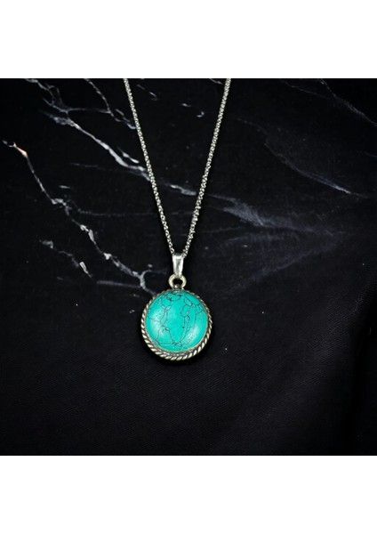 Turkuaz Gümüş Kolye