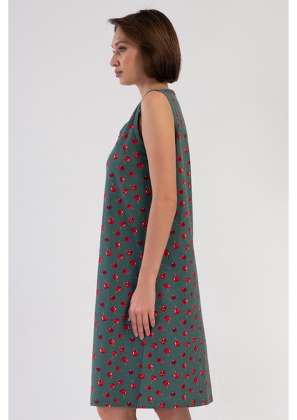 Pamuklu Kadın Genıs Askılı Fermuarlı Ev Elbısesı , 408206 fiyatları