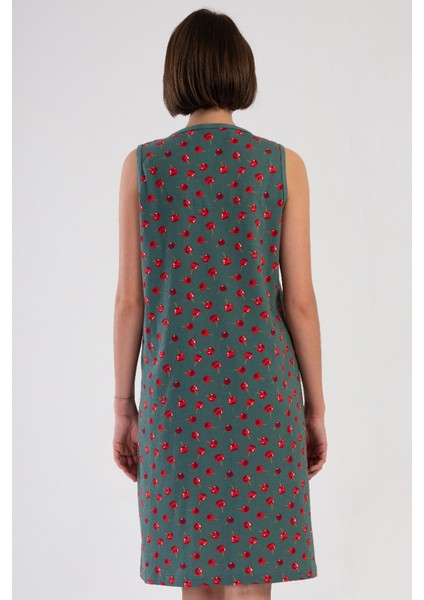 Pamuklu Kadın Genıs Askılı Fermuarlı Ev Elbısesı , 408206 fırsatları