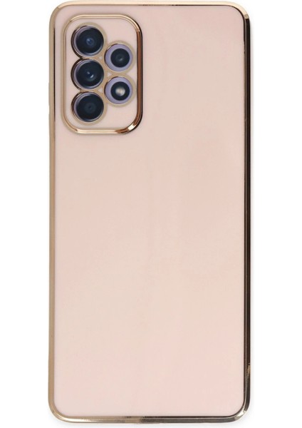 Samsung Galaxy A52 Kılıf Volet Silikon - Pembe - YKD8335-6194