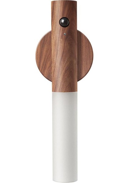 Sensörlü USB Şarjlı Taşınabilir Masa ve Duvar Lamba, Ahşap Görünümlü, Gün Işığı